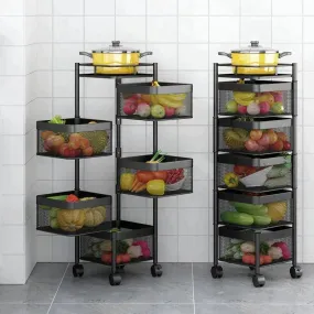 5 Layer Metal Trolley (Square)