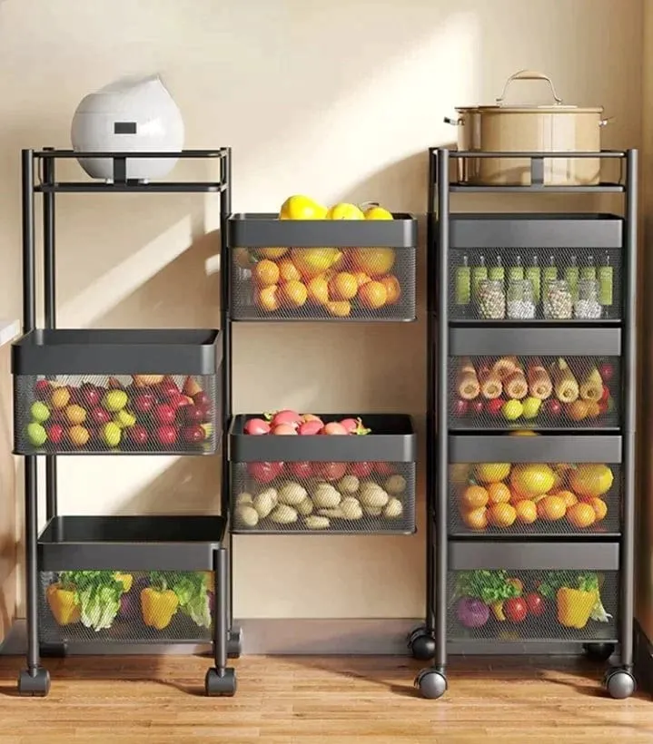 5 Layer Metal Trolley (Square)