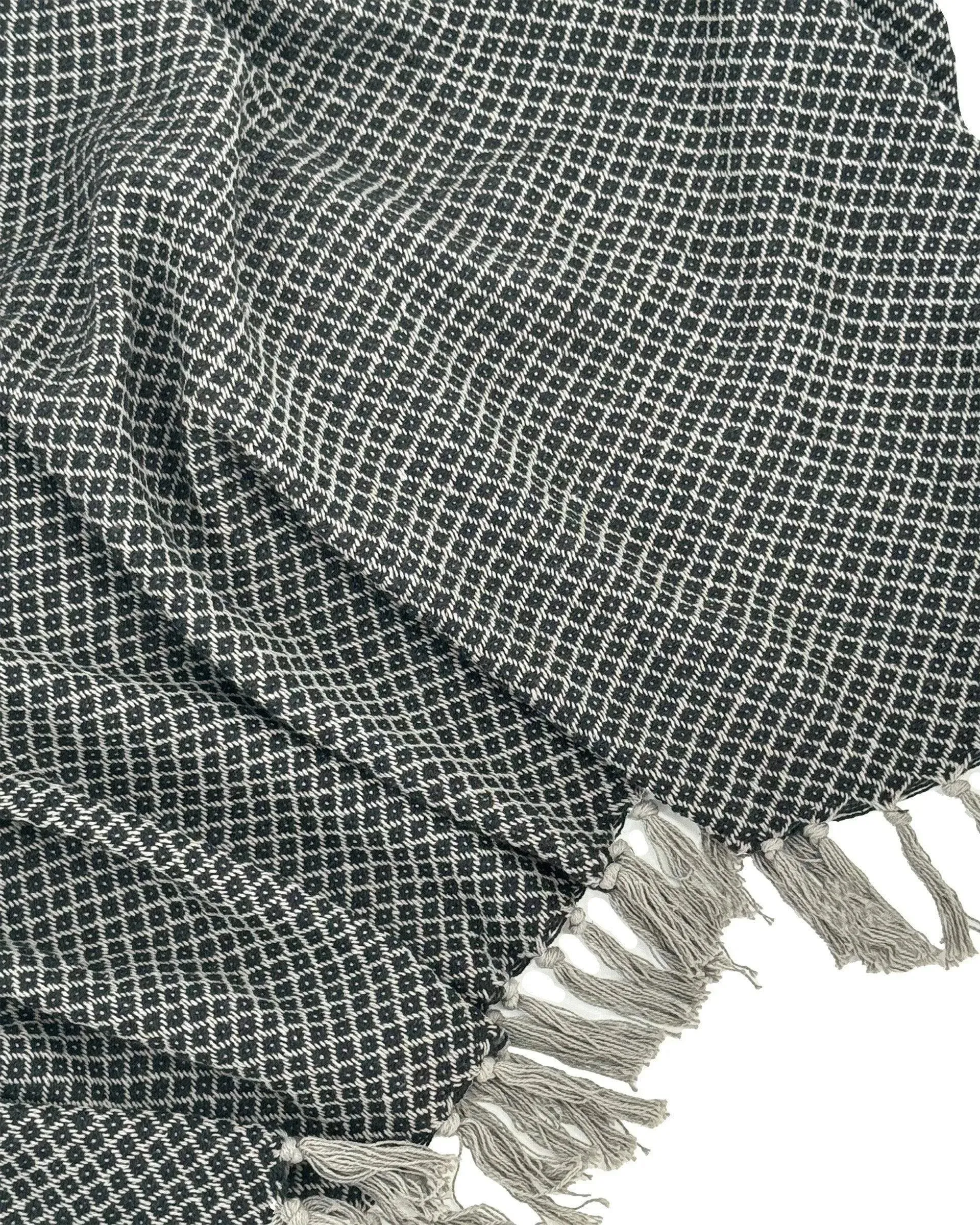 Ainsley Throw Blanket with Hand knotted Tassels