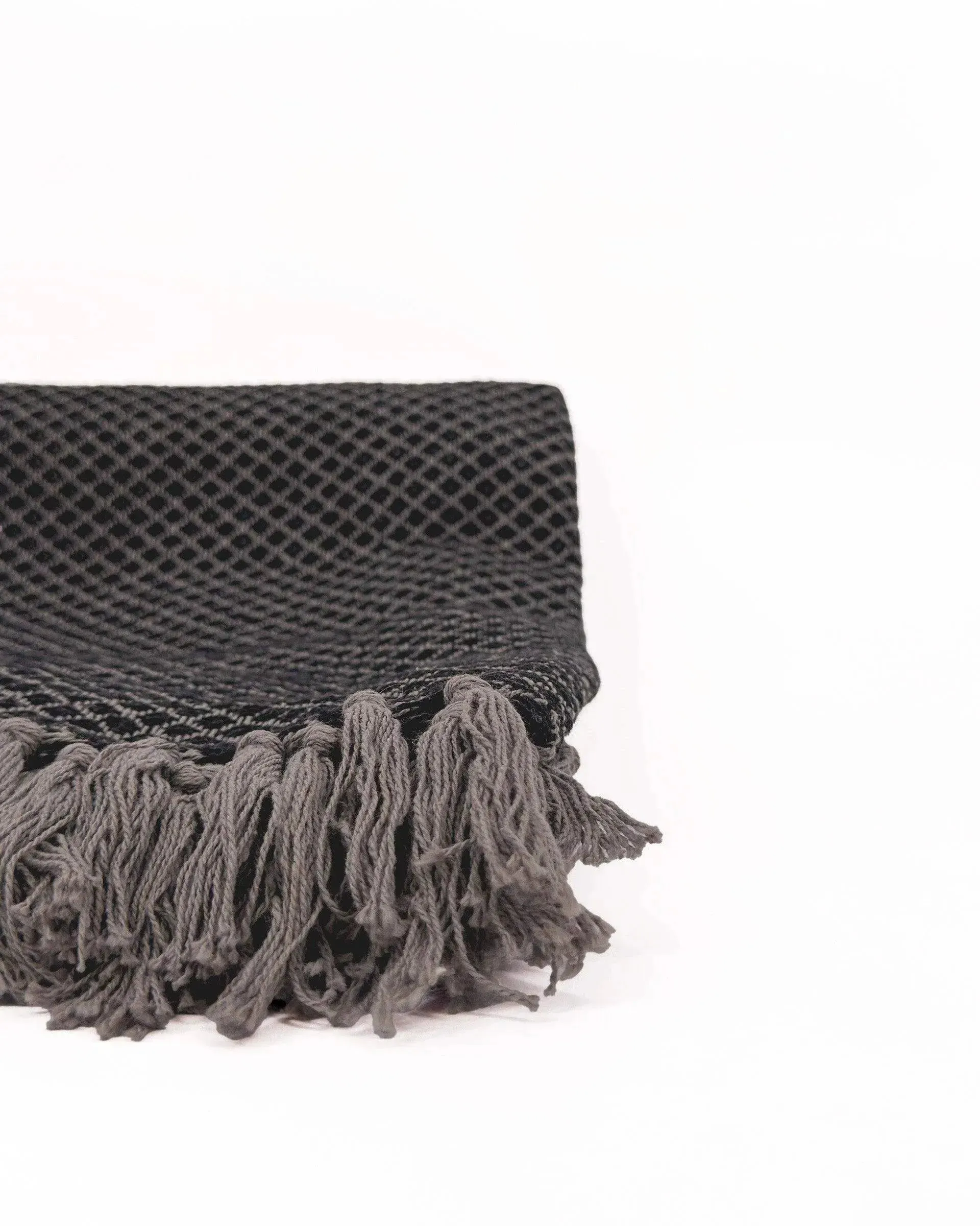 Ainsley Throw Blanket with Hand knotted Tassels