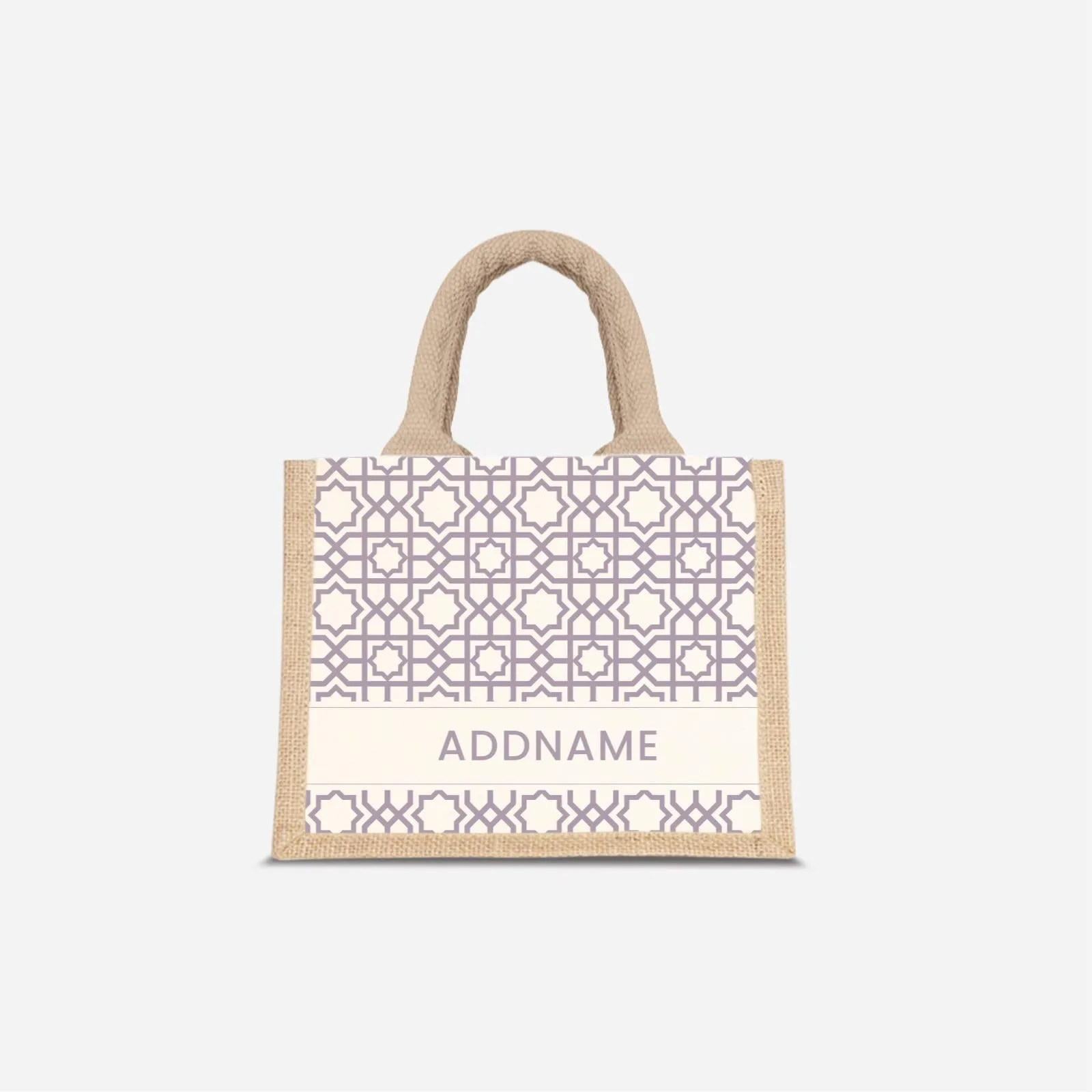 Annas Series - Pastel Purple Jute Bags