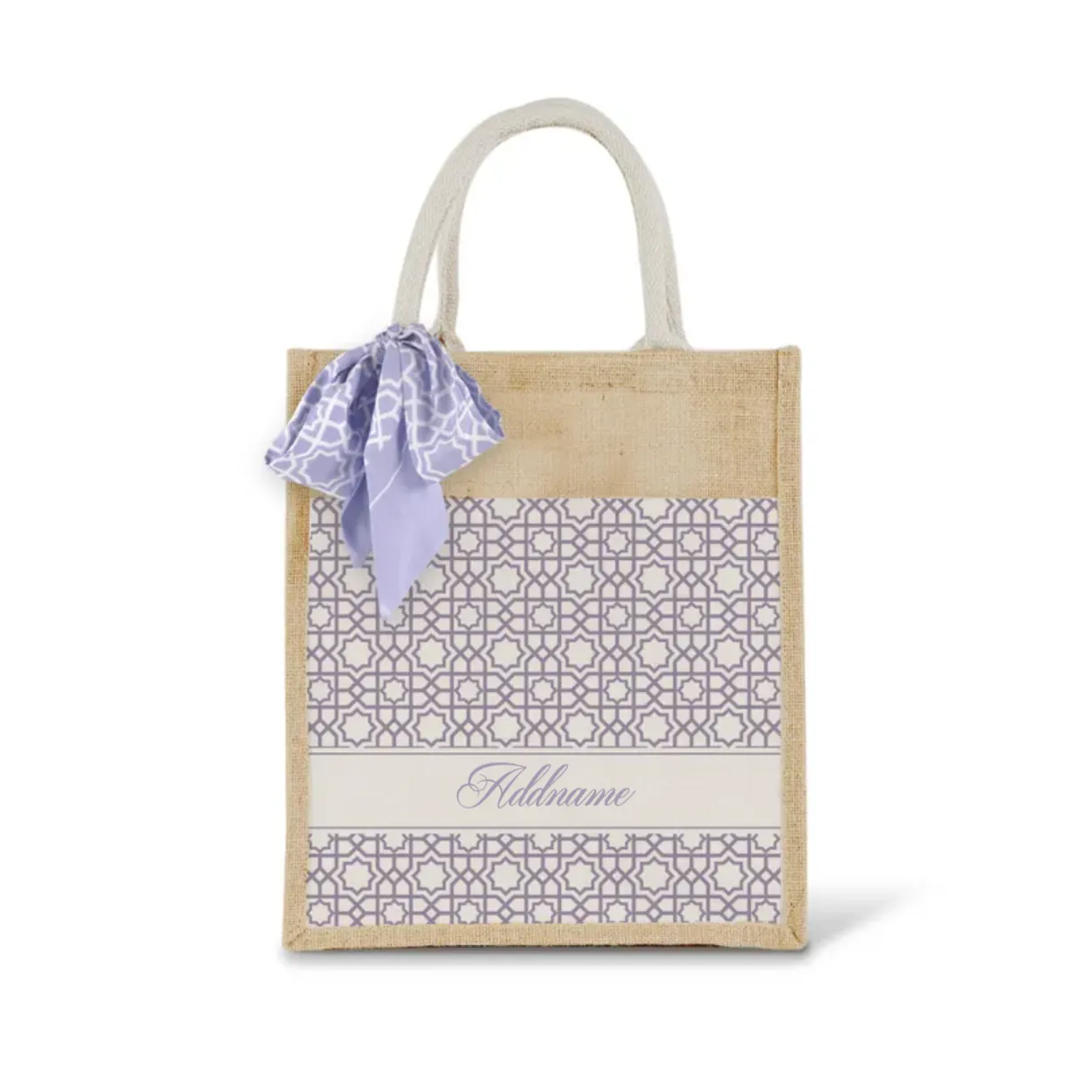 Annas Series - Pastel Purple Jute Bags