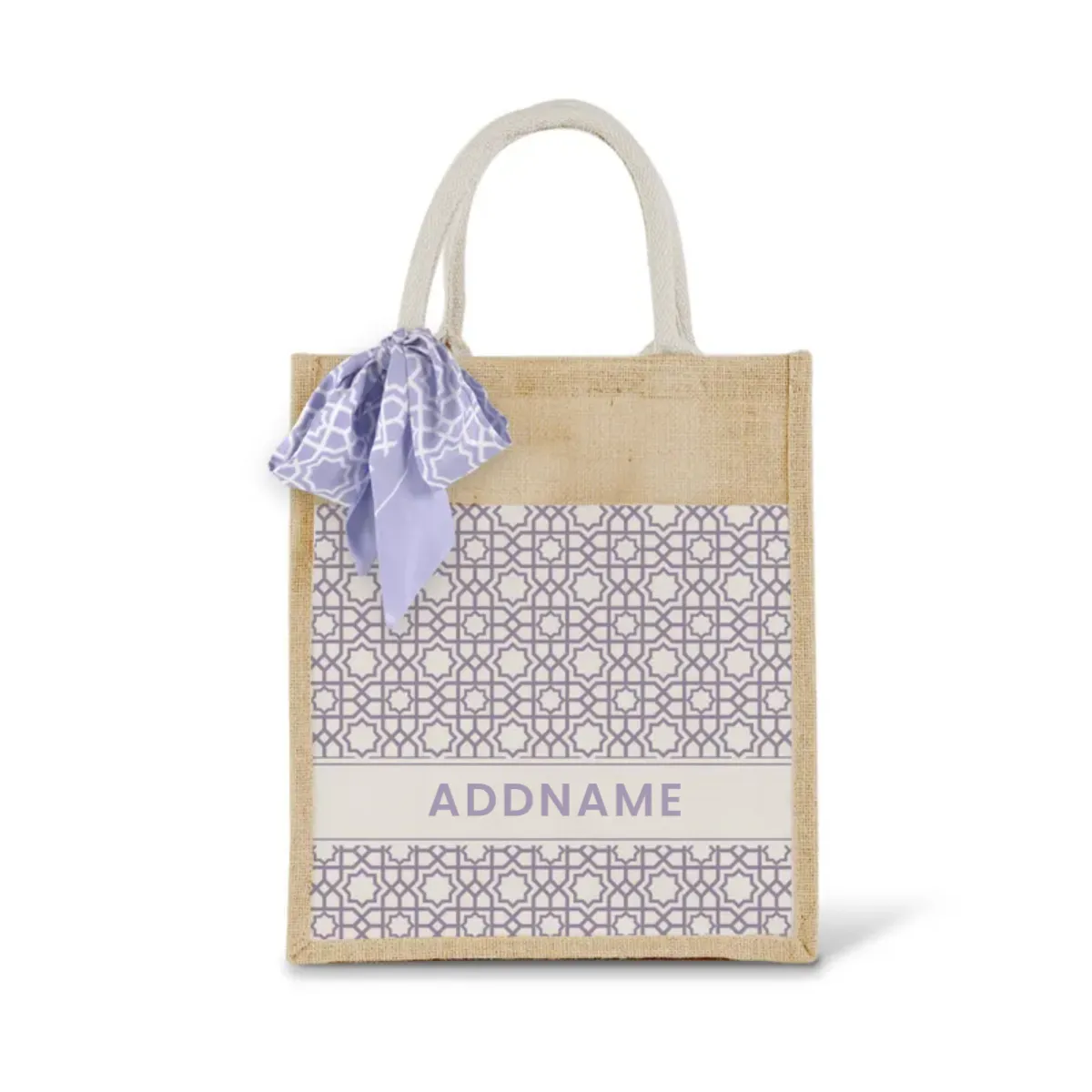 Annas Series - Pastel Purple Jute Bags