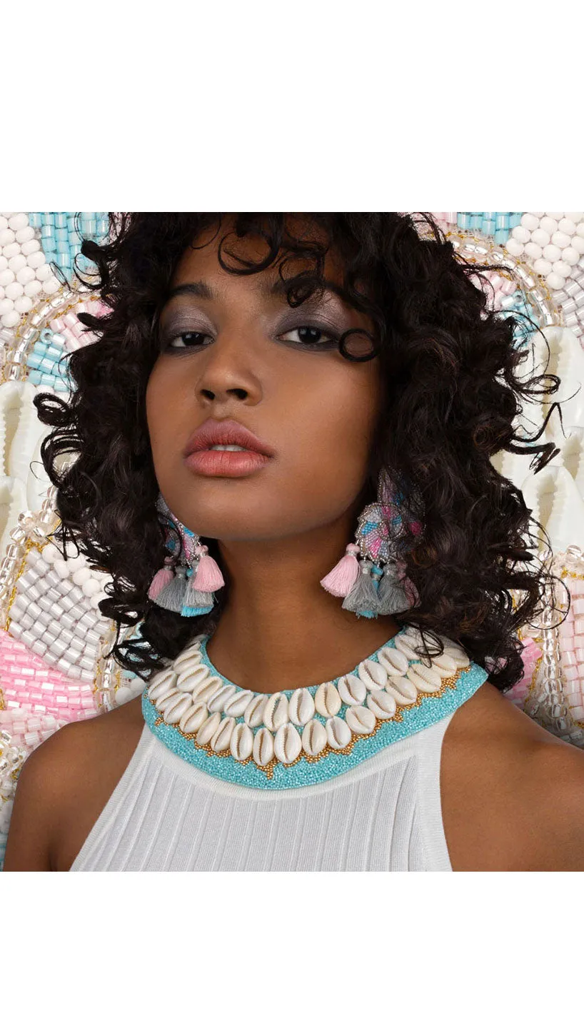 Aranci Shell Earrings - Beach Neutrals | Olivia Dar