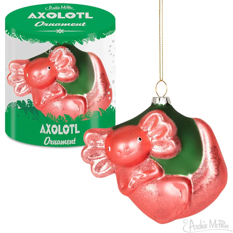 AXOLOTL GLASS ORNAMENT