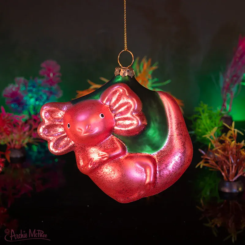 AXOLOTL GLASS ORNAMENT