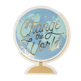 Back To School Globe Paper Plate