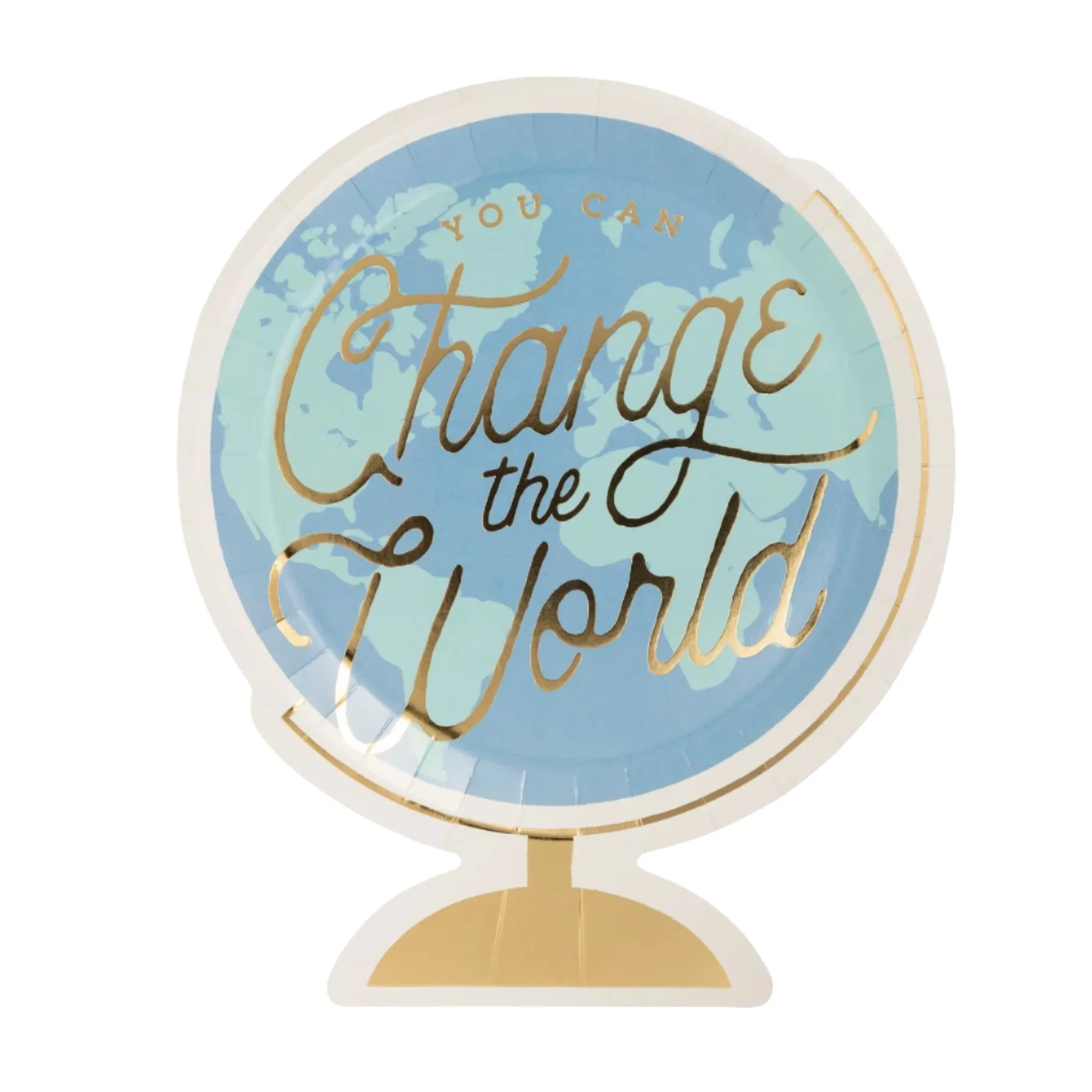 Back To School Globe Paper Plate