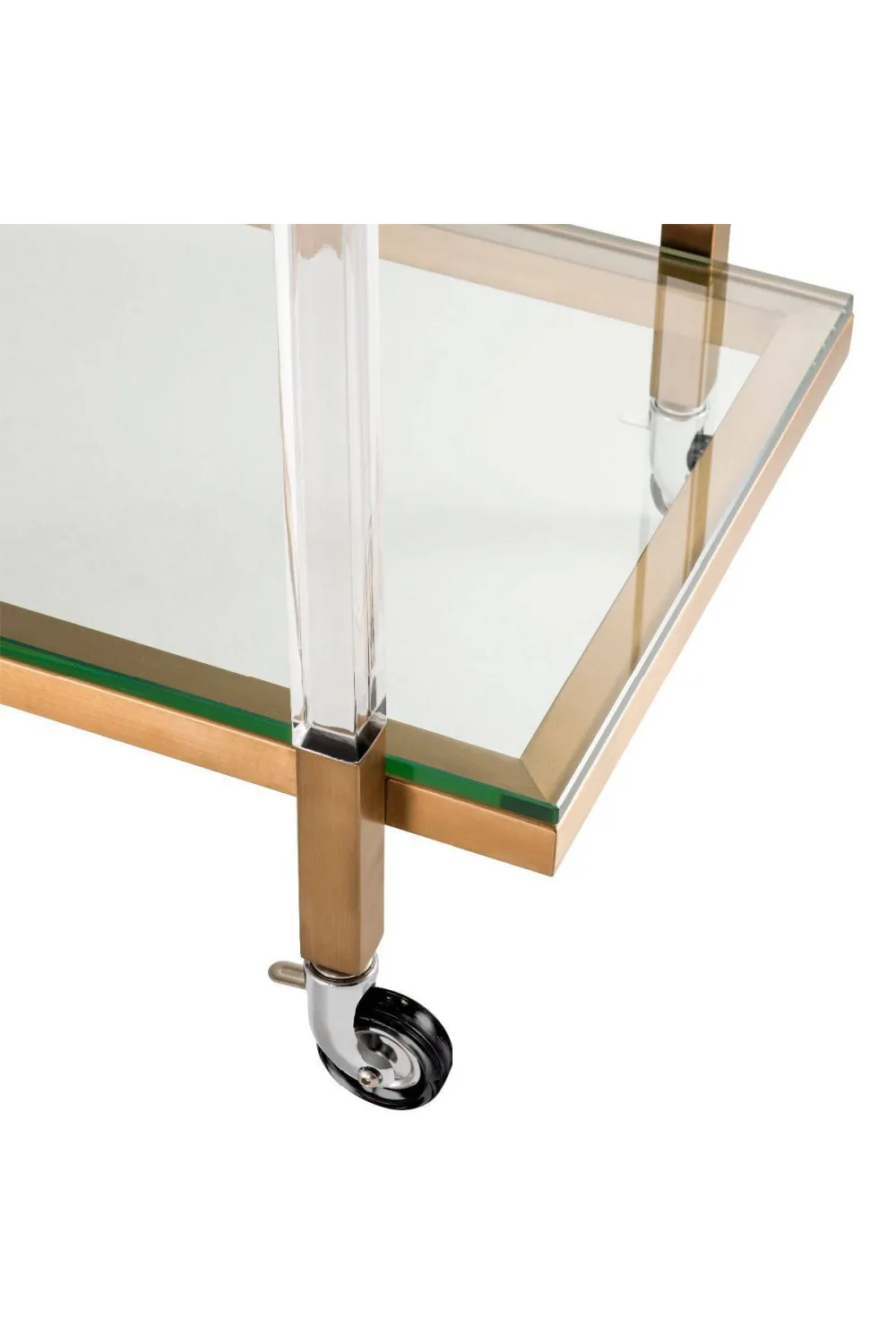 Brass Glass Bar Cart | Eichholtz Royalton