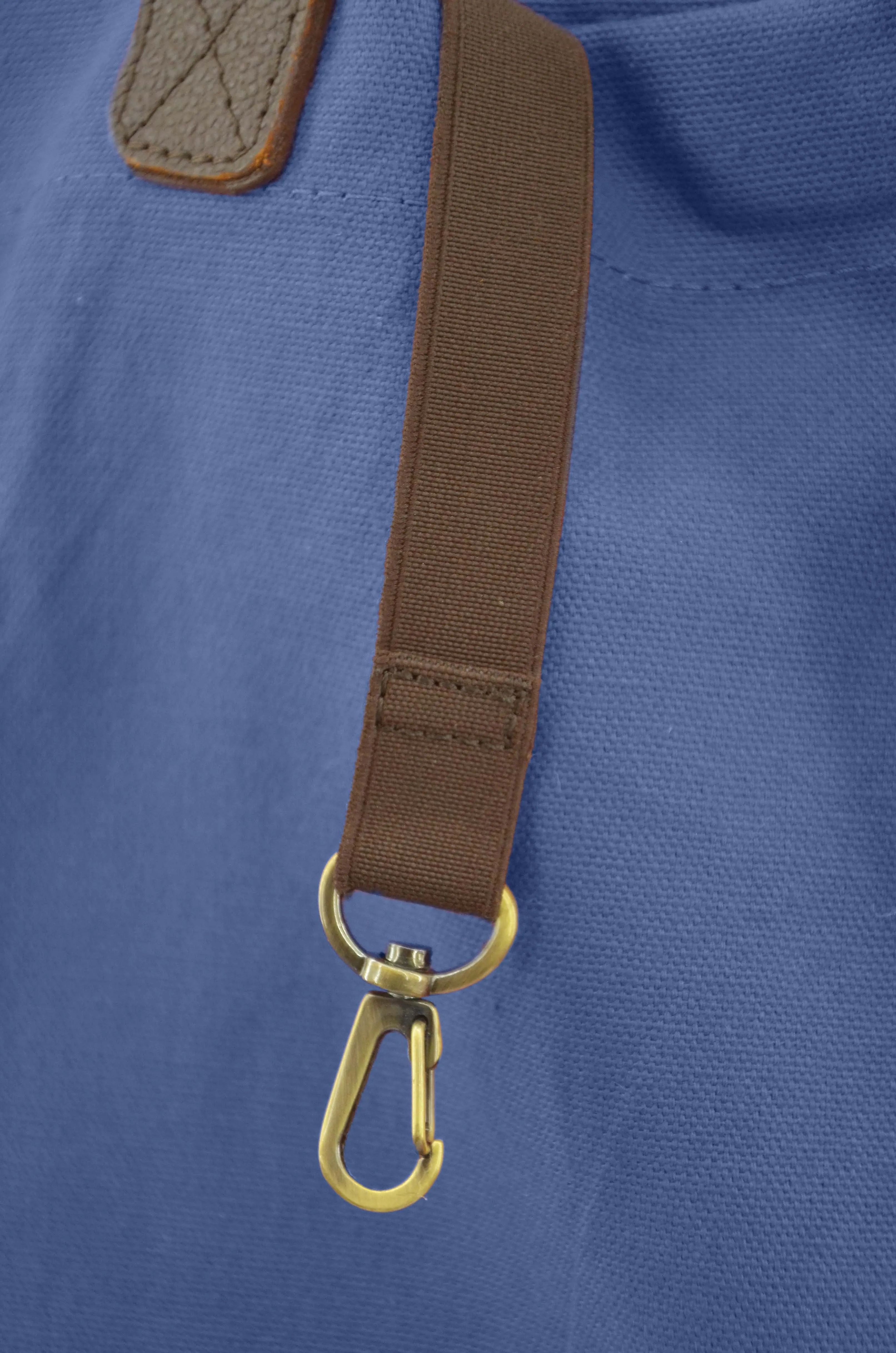 Canvas Tote Bag with Leather Handles