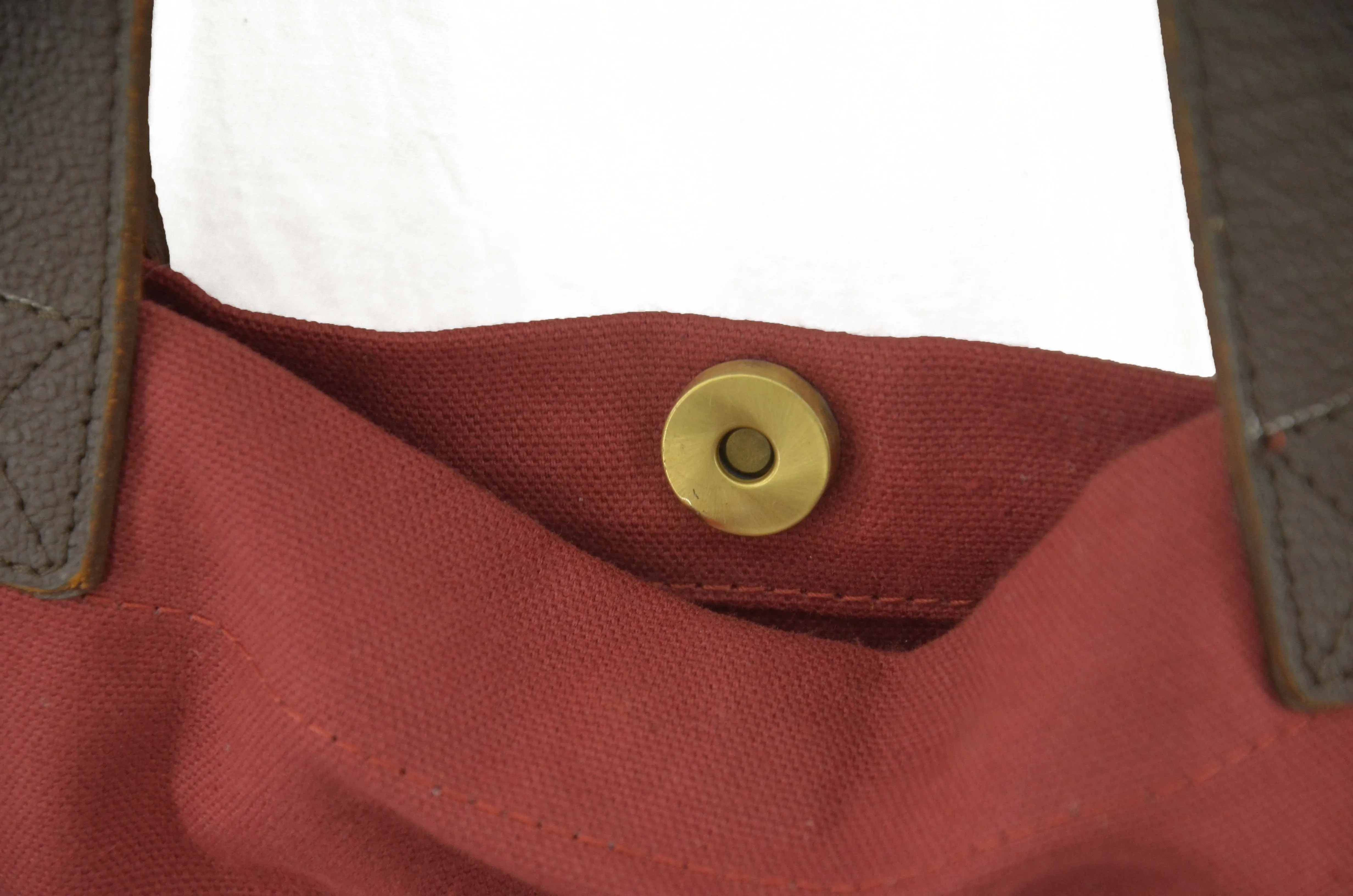 Canvas Tote Bag with Leather Handles