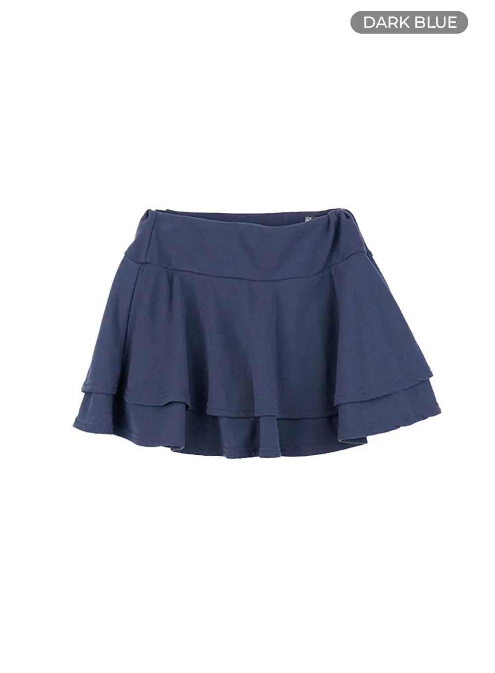 Chic Ruffle Band Mini Skirt CS410