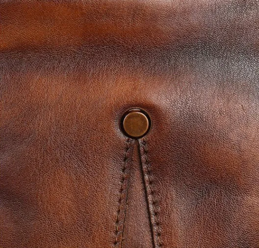 Classic Womens Brown Leather Sling Bag Chest Bag For Women