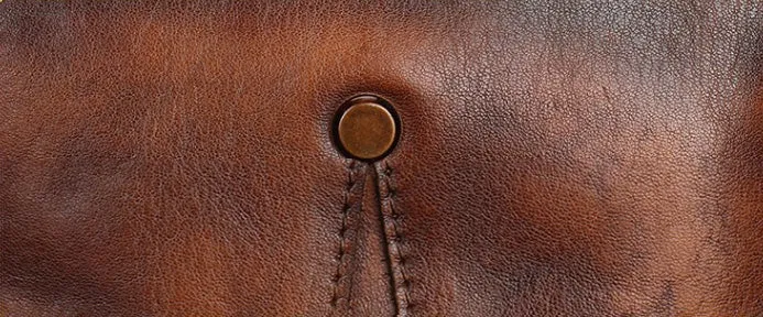 Classic Womens Brown Leather Sling Bag Chest Bag For Women