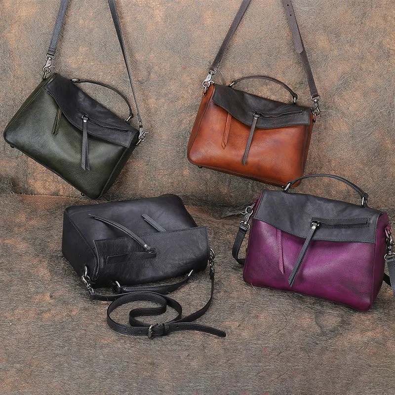 Cool Ladies Leather Over The Shoulder Bag Genuine Leather Handbags For Women