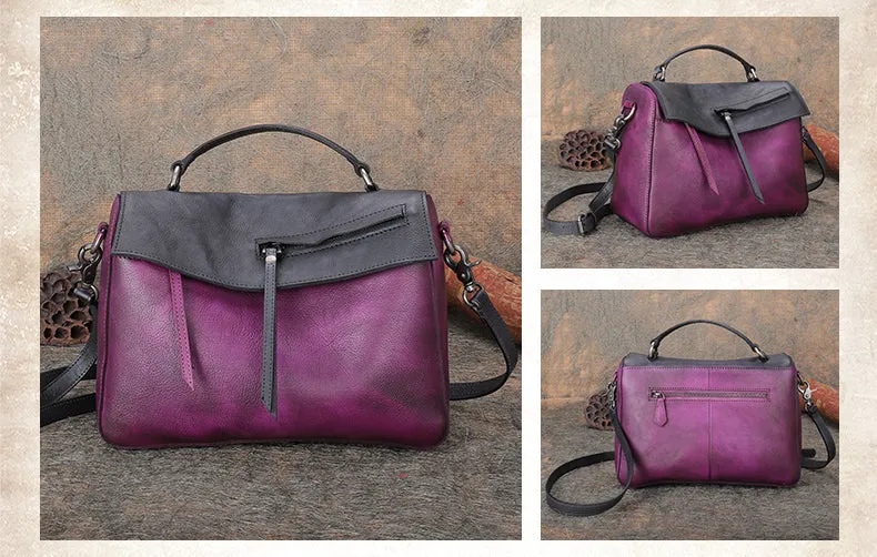 Cool Ladies Leather Over The Shoulder Bag Genuine Leather Handbags For Women