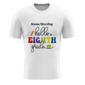 Corporate personalized gifts, Custom Corporate Client Gifts Personalized Back to School Tee, Custom Grade T-Shirt with print on demand for Men and Women, PR064-23020021