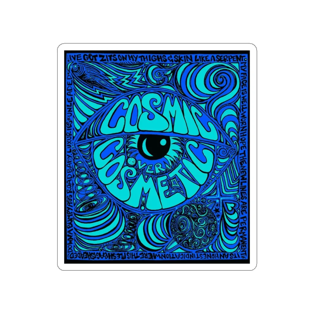 Cosmic Over Cosmetic Die-Cut Sticker - Wave Electric