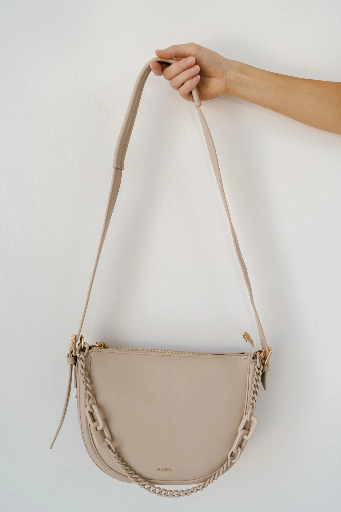 Delhi Chain Saddle Bag-Sand