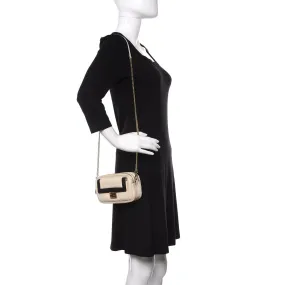 Fendi Vitello Grace Matte Bicolor Easy Baguette Black White 8BS044