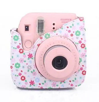 Floral Instax Mini 8/8 /9/11 Leather Case/Bag