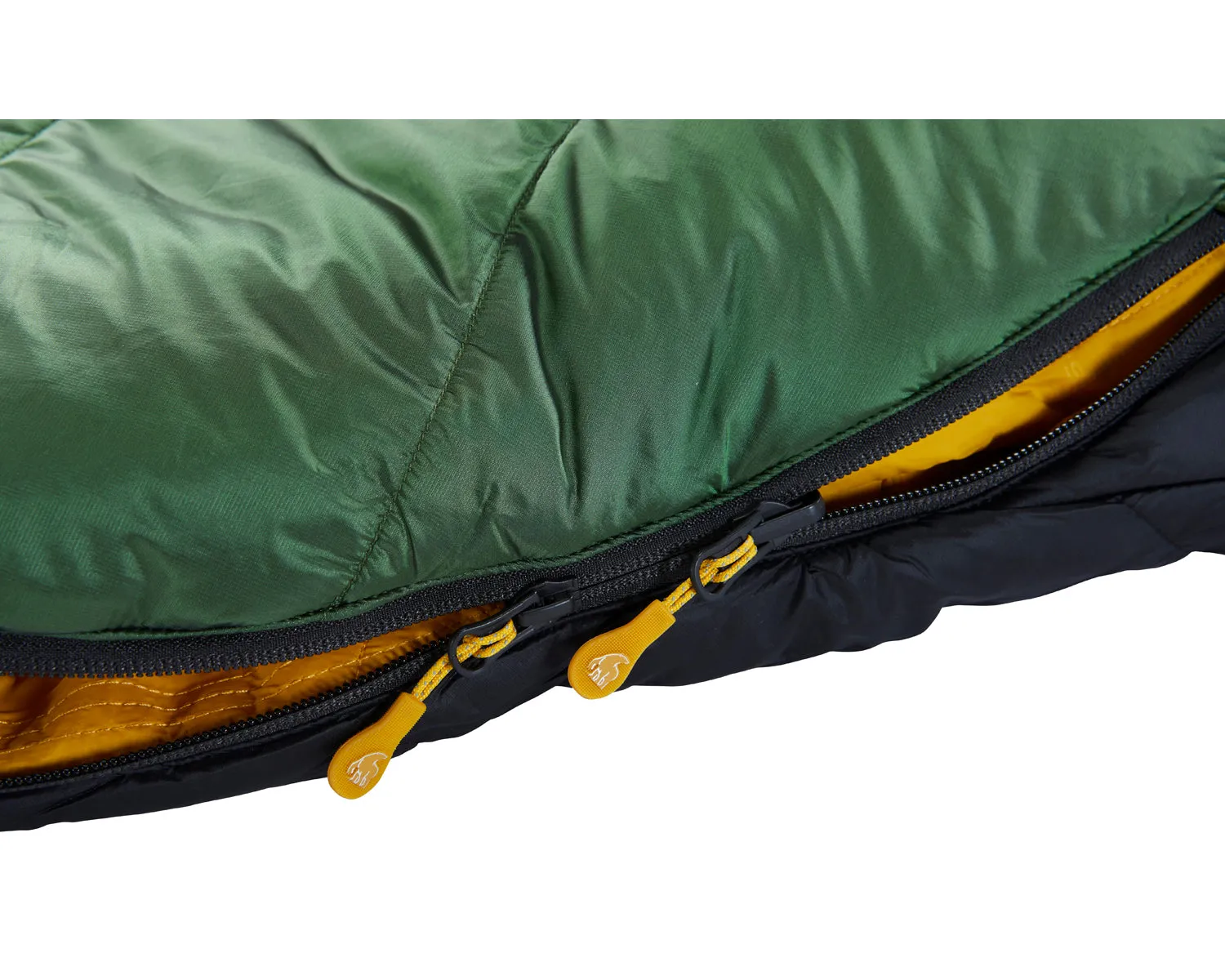 Gormsson  4° Curve sleeping bag - Artichoke Green/Mustard Yellow/Black