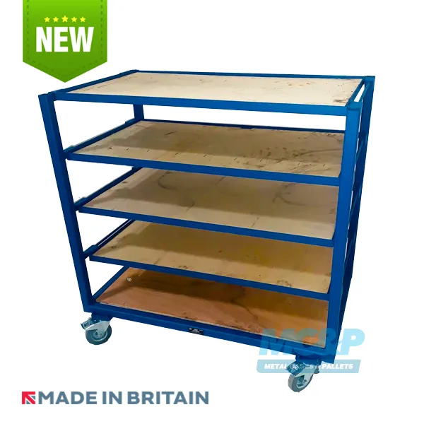 Industrial Distribution Trolley With Removable Shelves