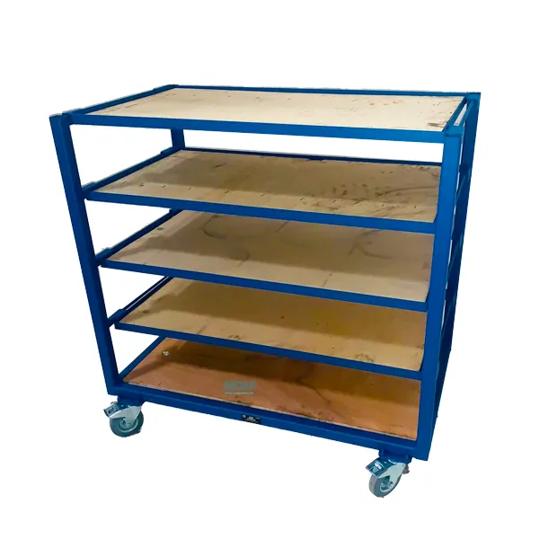 Industrial Distribution Trolley With Removable Shelves