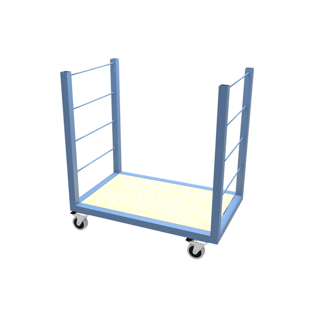 Industrial Distribution Trolley With Removable Shelves