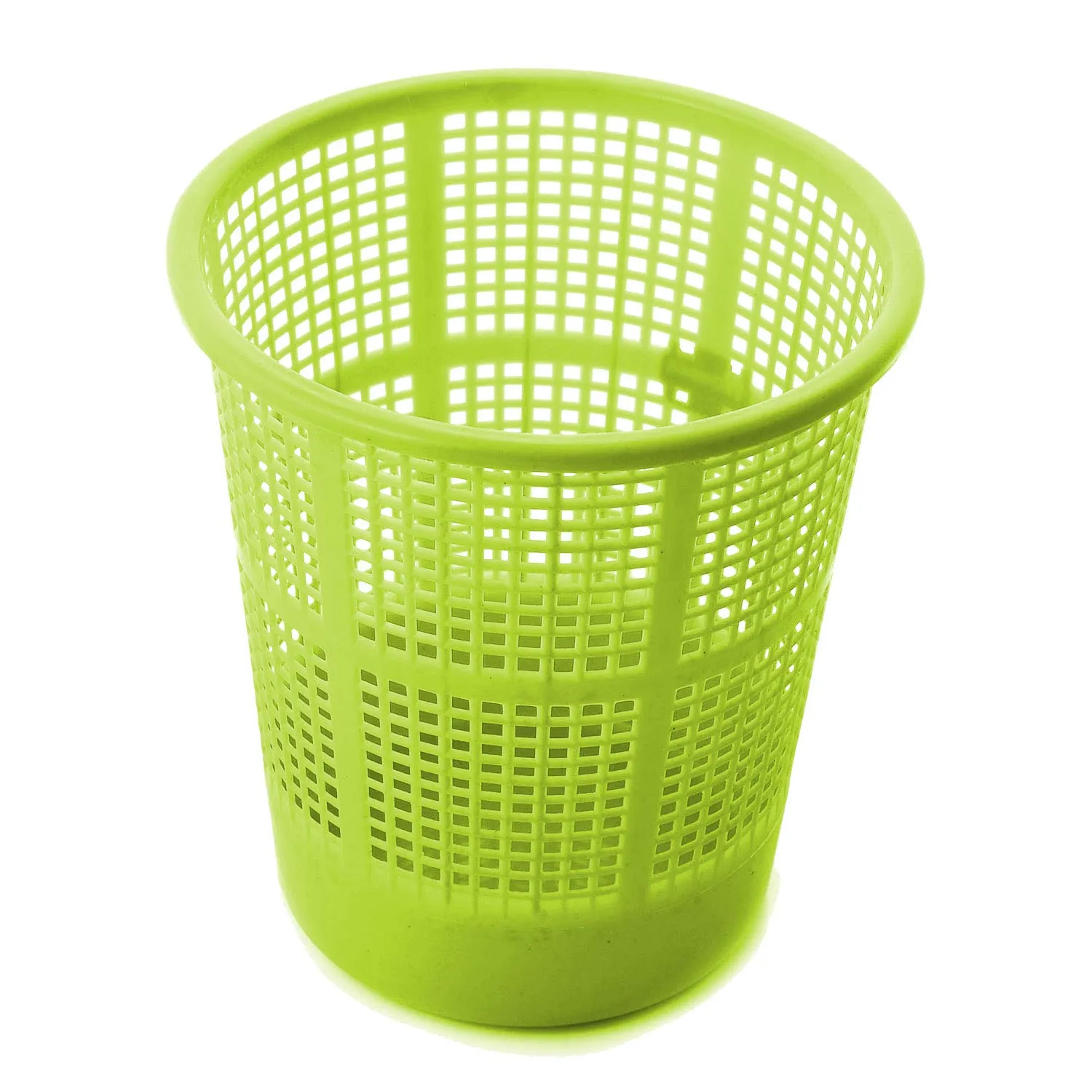 Kuber Industries Plastic 2 Pieces Mesh Dustbin Garbage Bin for Office use, School, Bedroom, Kids Room, Home, Multi Purpose, 5 Liters (Green)-KUBMART222, Standard