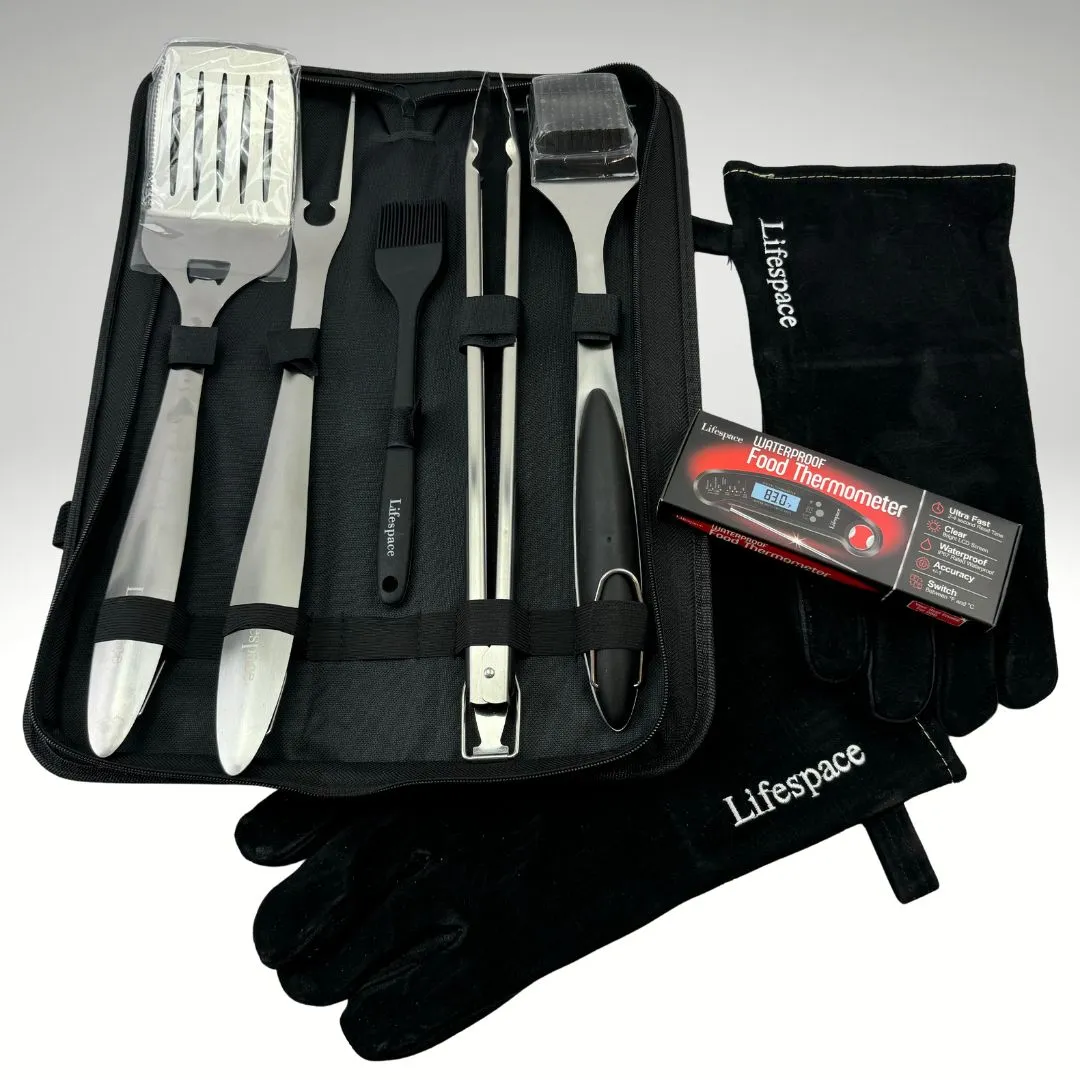 Lifespace Premium Grill Tool Bundle Kit