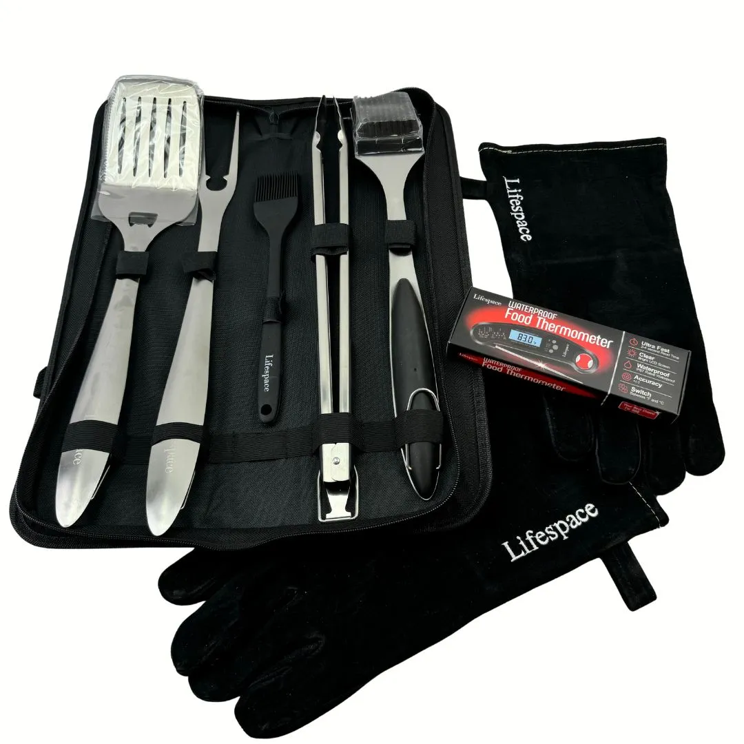 Lifespace Premium Grill Tool Bundle Kit