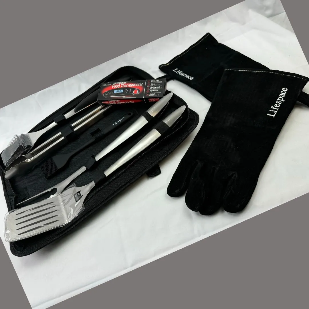 Lifespace Premium Grill Tool Bundle Kit