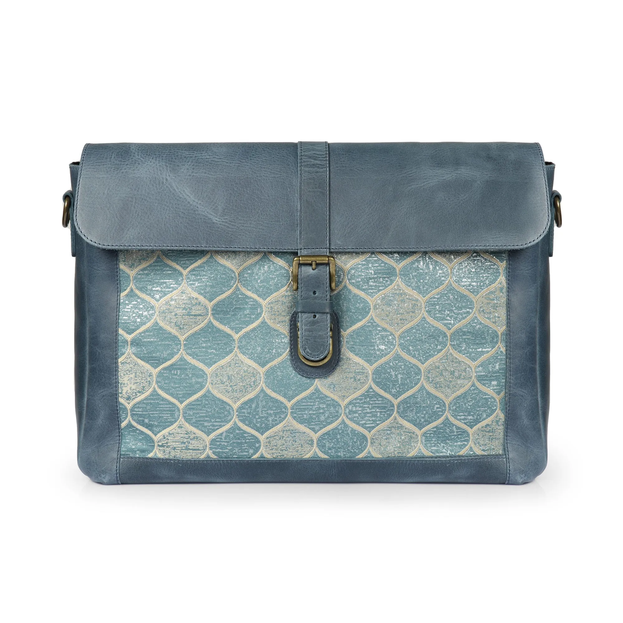 Londo Zion Personalized Real Leather Messenger Bag, MacBook Pro 16, 15 inch - 14, 13 inch Leather Sleeve, Laptop Bag with Unique Design, Unisex Travel Bag