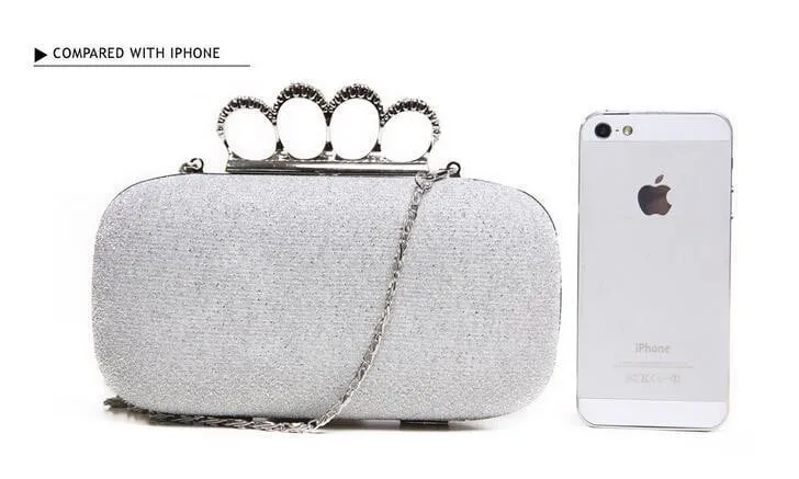 Luxy Moon Sequin Evening Bags Diamond Clasp Fashion Clutches