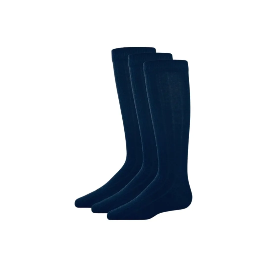 Memoi Boys 3 Pack Ribbed Socks