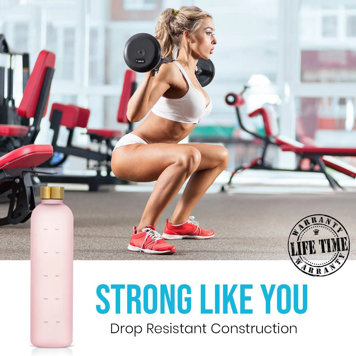 New Years Motivational Water Bottle