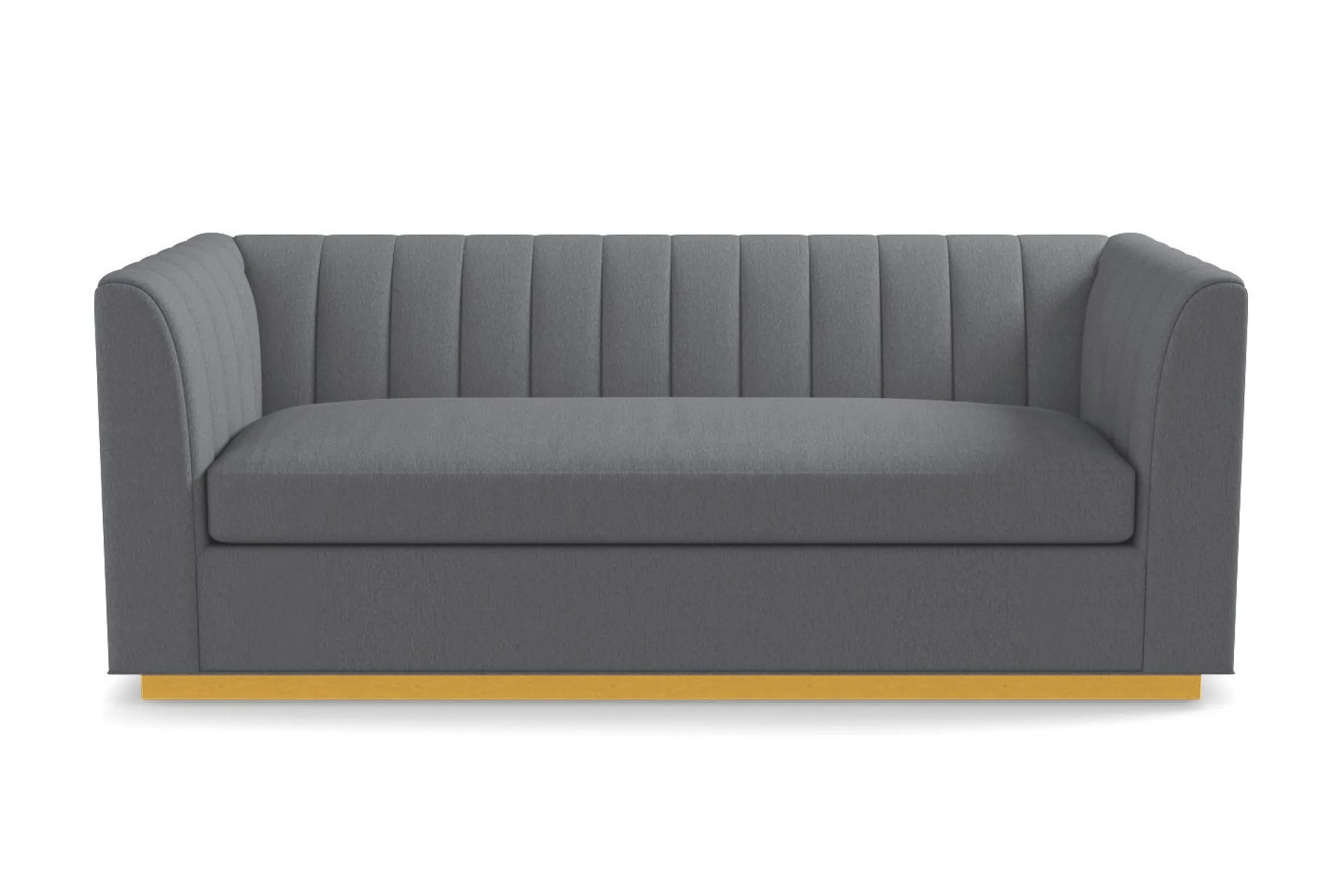 Nora Queen Size Sleeper Sofa Bed :: Leg Finish: Natural / Sleeper Option: Deluxe Innerspring Mattress