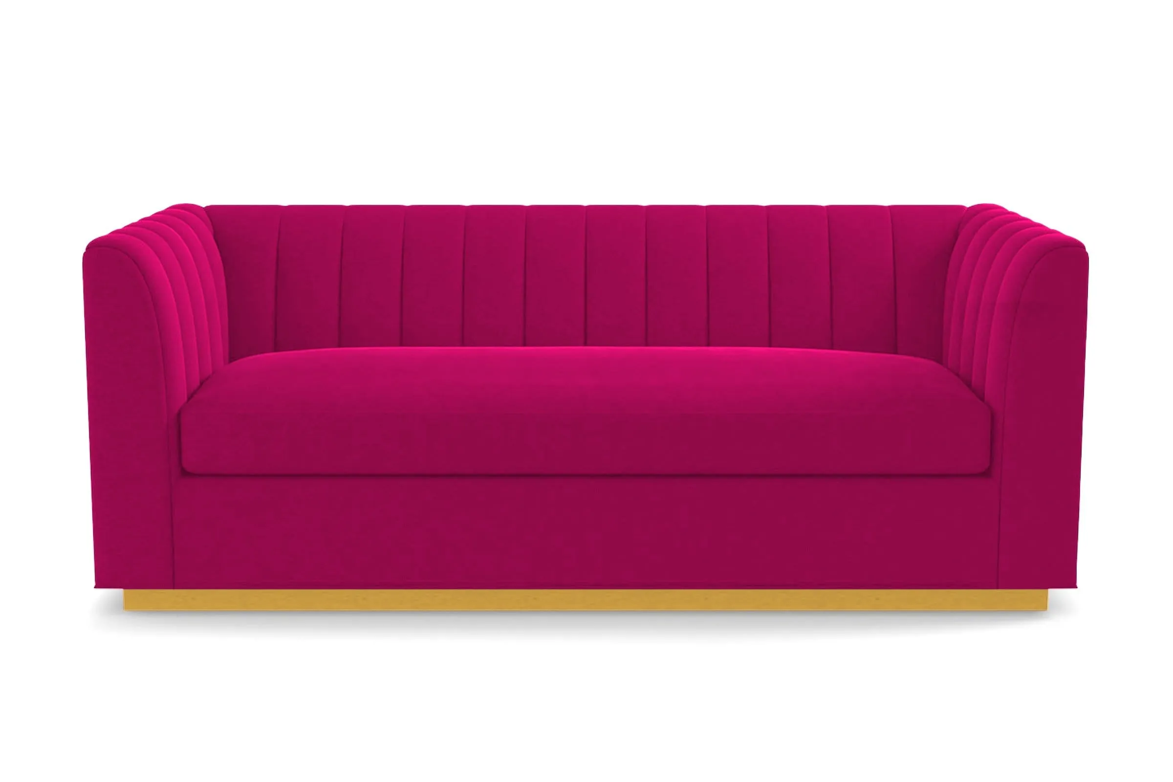 Nora Queen Size Sleeper Sofa Bed :: Leg Finish: Natural / Sleeper Option: Deluxe Innerspring Mattress