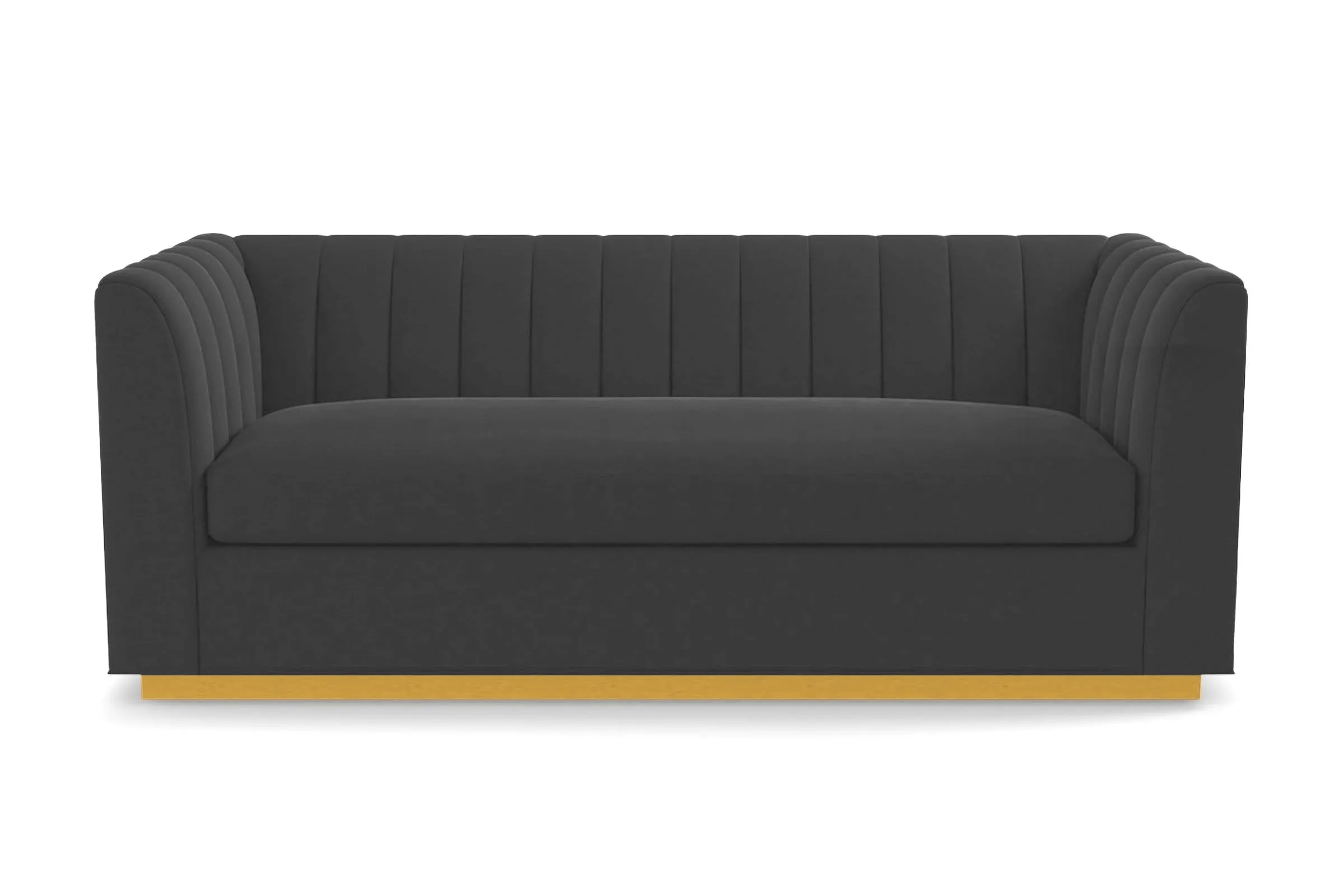 Nora Queen Size Sleeper Sofa Bed :: Leg Finish: Natural / Sleeper Option: Deluxe Innerspring Mattress
