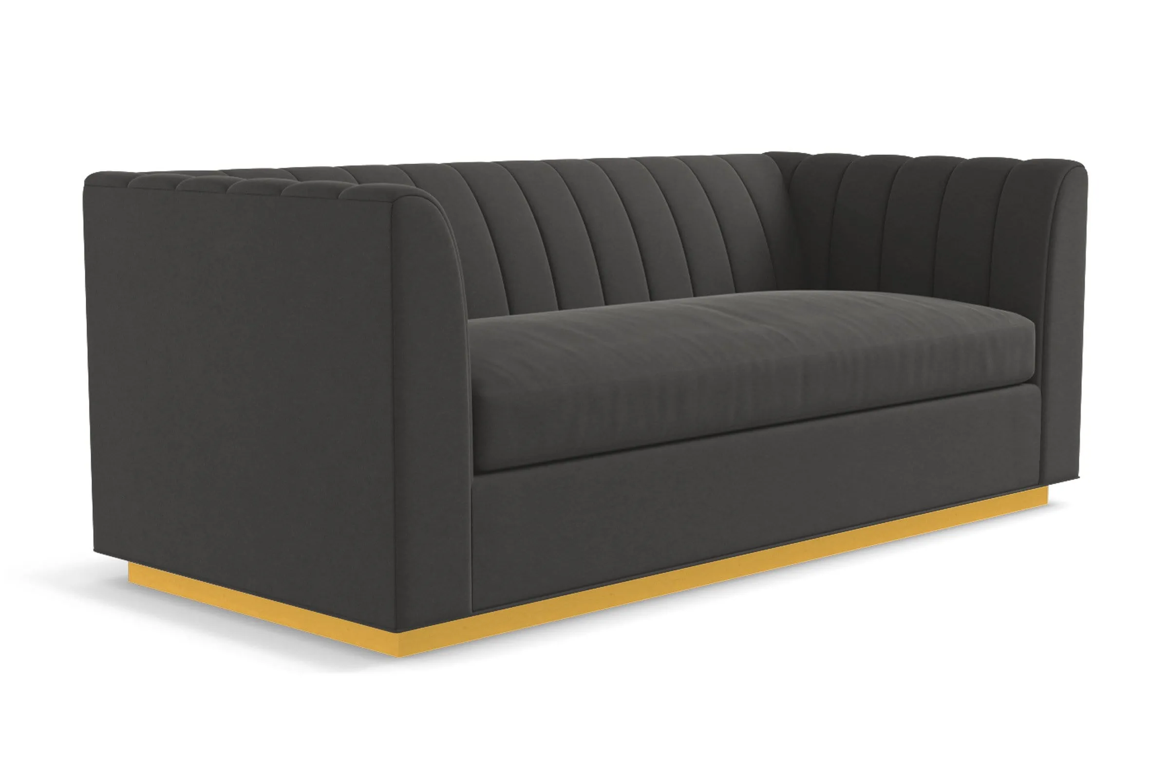 Nora Queen Size Sleeper Sofa Bed :: Leg Finish: Natural / Sleeper Option: Deluxe Innerspring Mattress