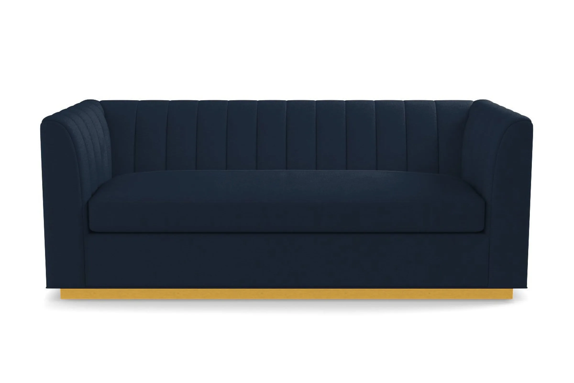 Nora Queen Size Sleeper Sofa Bed :: Leg Finish: Natural / Sleeper Option: Deluxe Innerspring Mattress