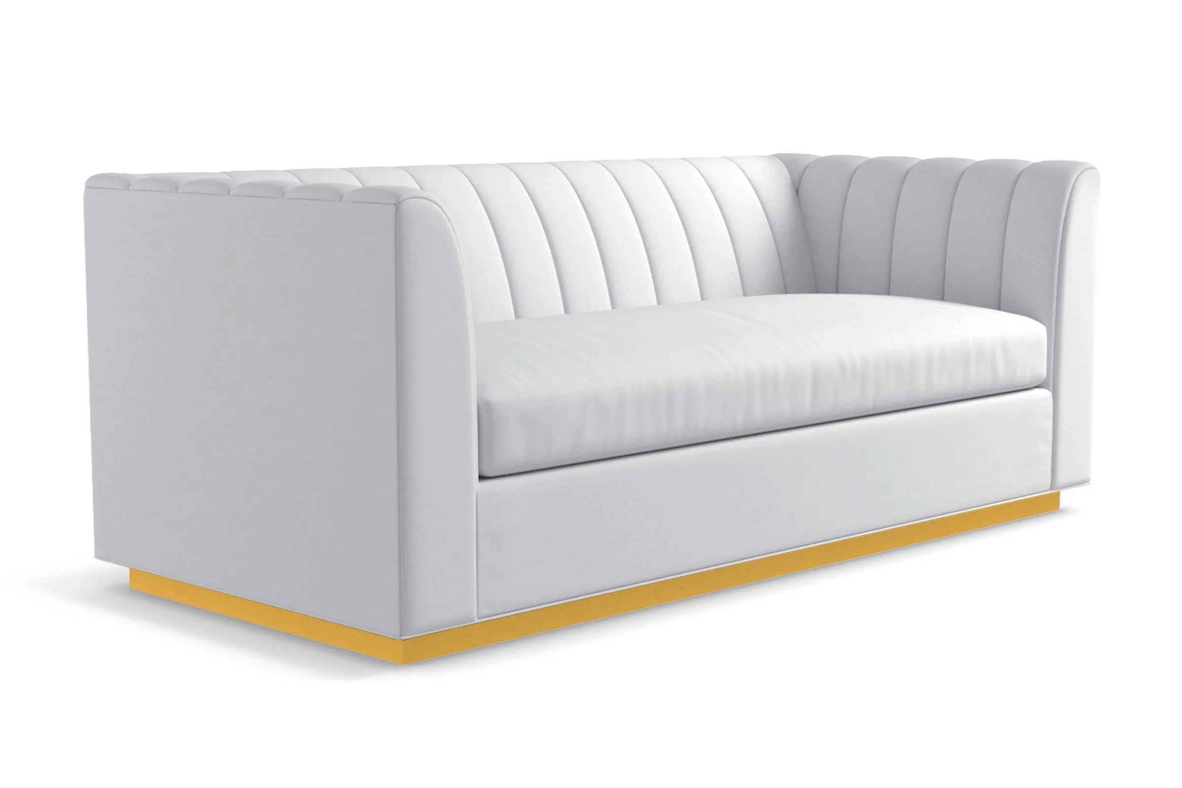 Nora Queen Size Sleeper Sofa Bed :: Leg Finish: Natural / Sleeper Option: Deluxe Innerspring Mattress