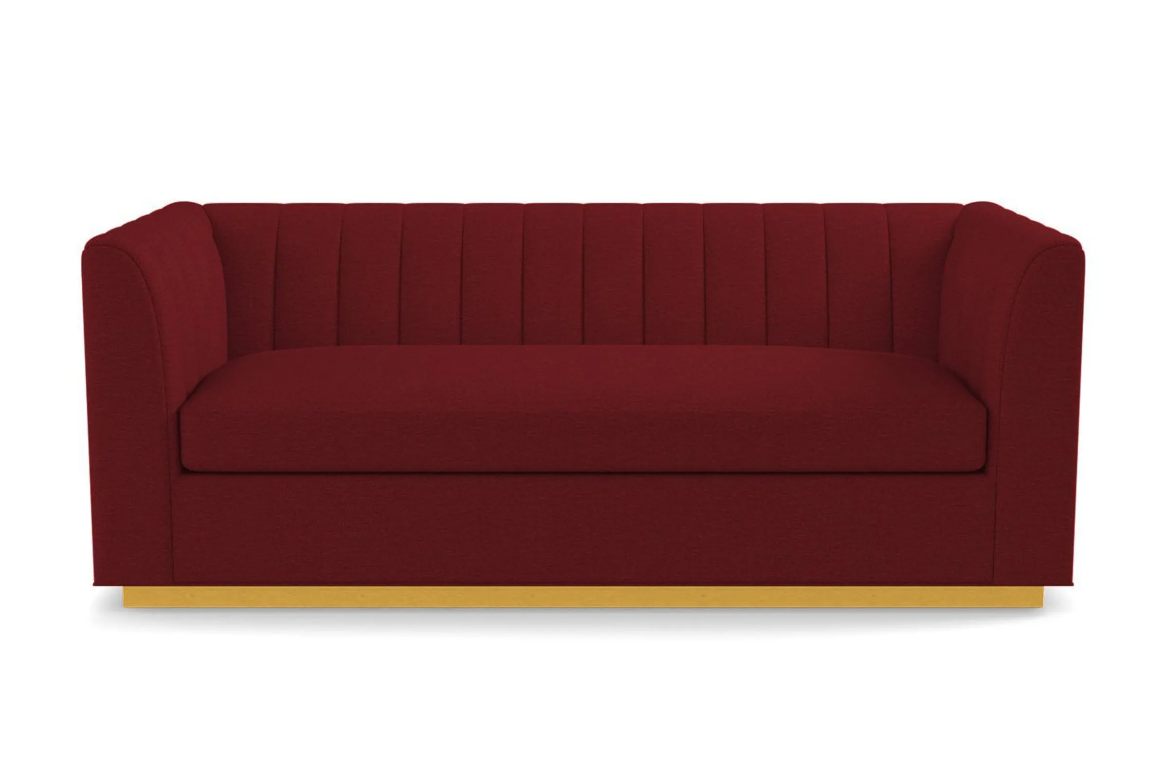 Nora Queen Size Sleeper Sofa Bed :: Leg Finish: Natural / Sleeper Option: Deluxe Innerspring Mattress