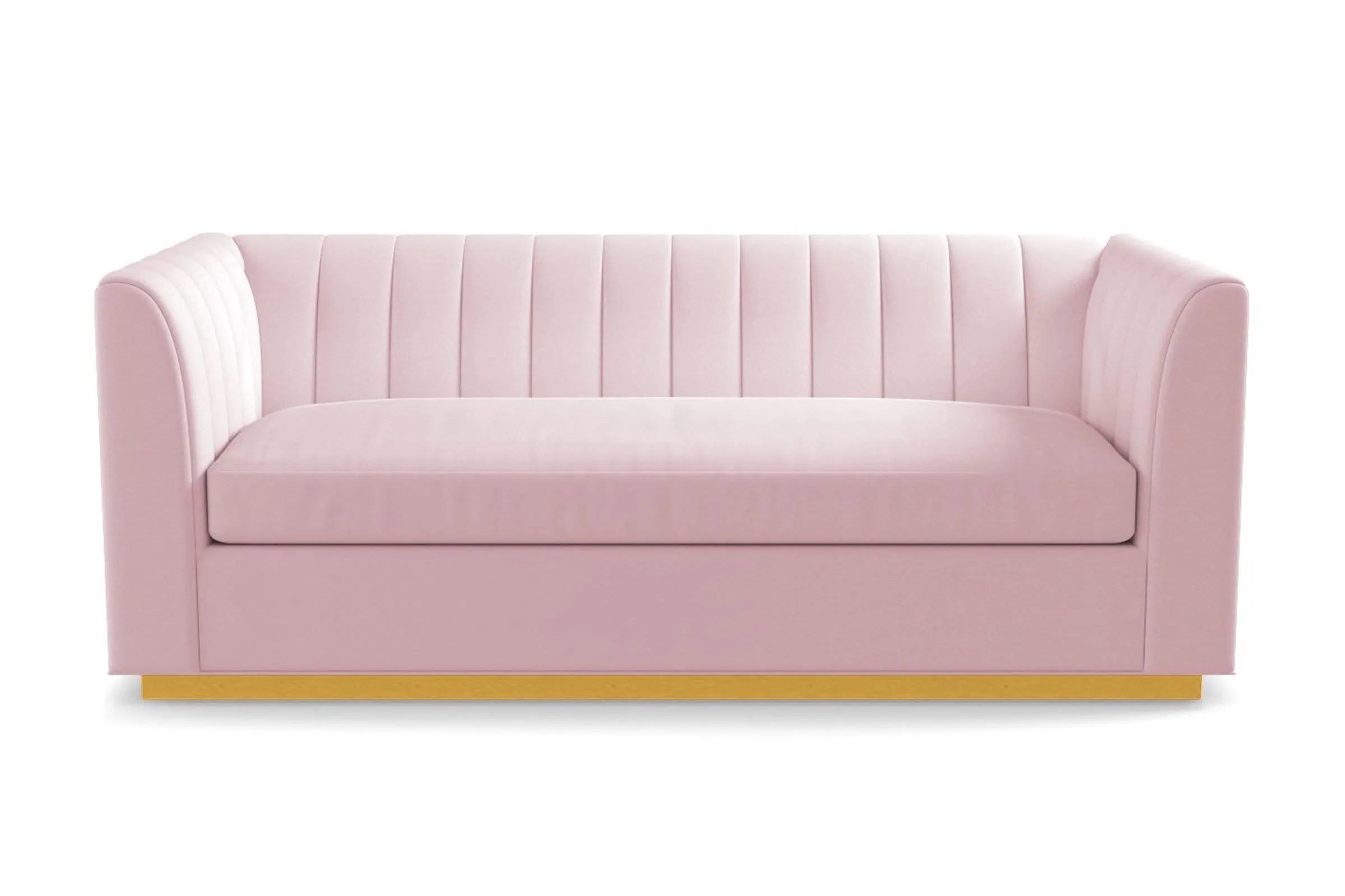 Nora Queen Size Sleeper Sofa Bed :: Leg Finish: Natural / Sleeper Option: Deluxe Innerspring Mattress