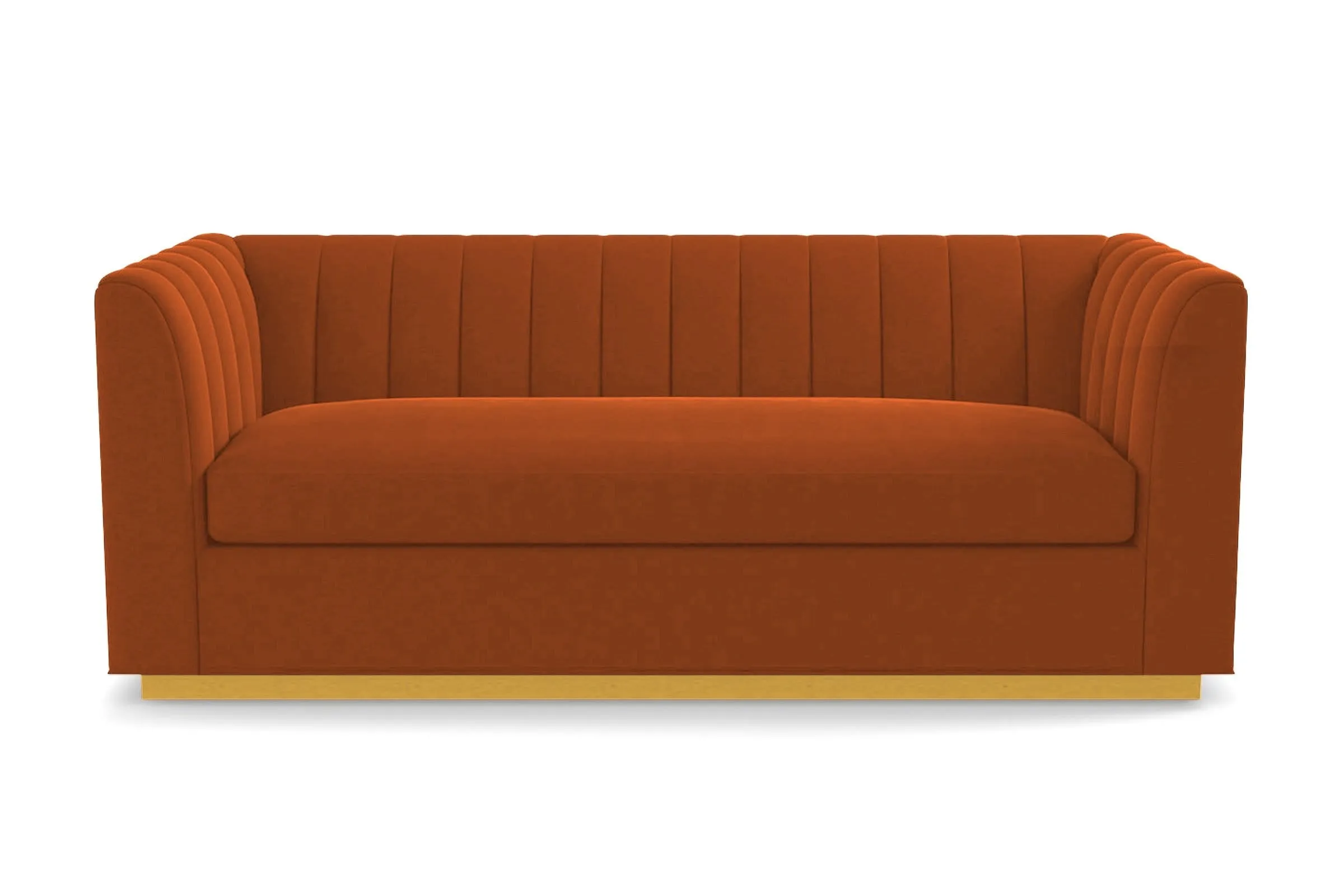 Nora Queen Size Sleeper Sofa Bed :: Leg Finish: Natural / Sleeper Option: Deluxe Innerspring Mattress