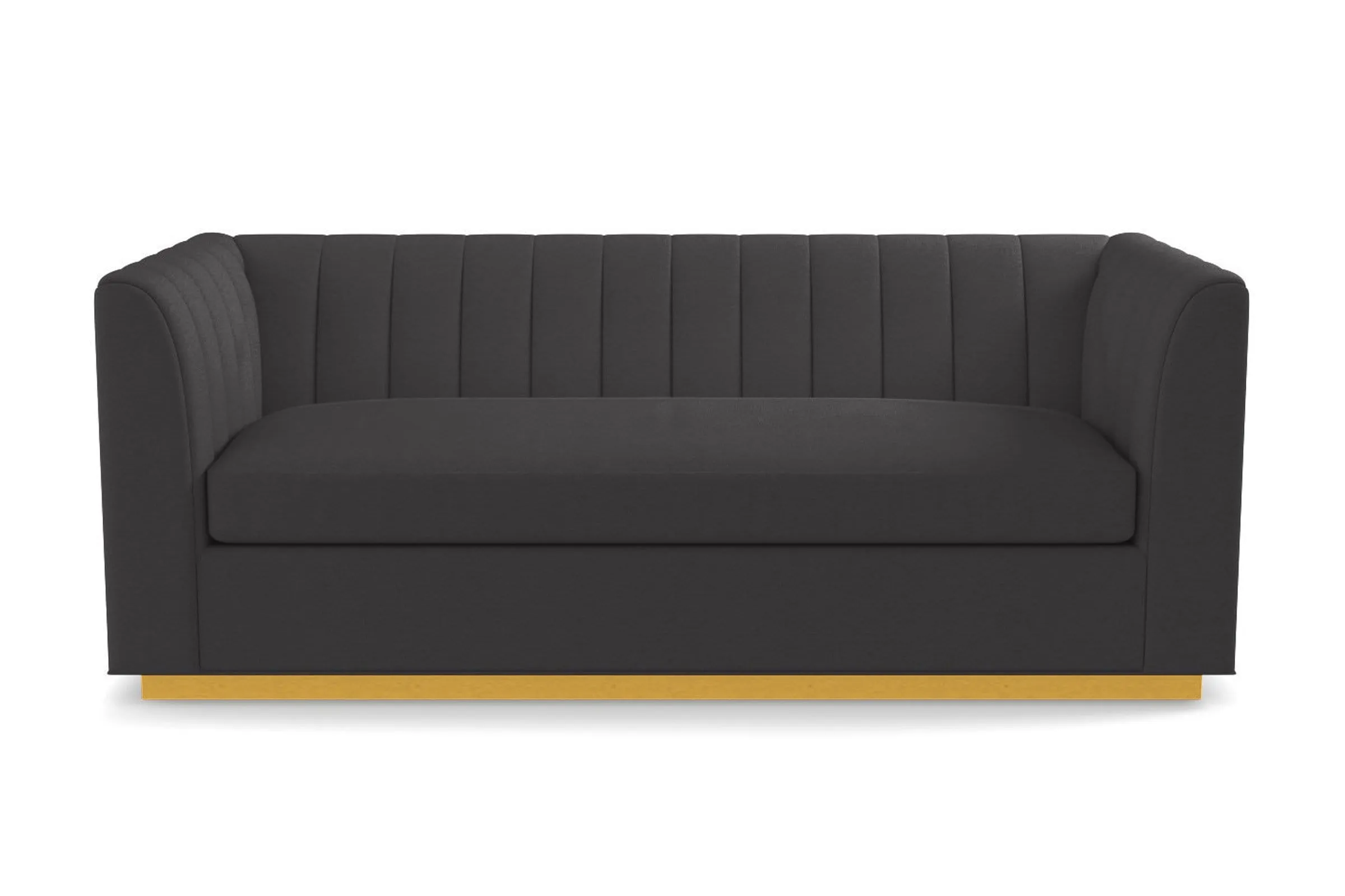 Nora Queen Size Sleeper Sofa Bed :: Leg Finish: Natural / Sleeper Option: Deluxe Innerspring Mattress