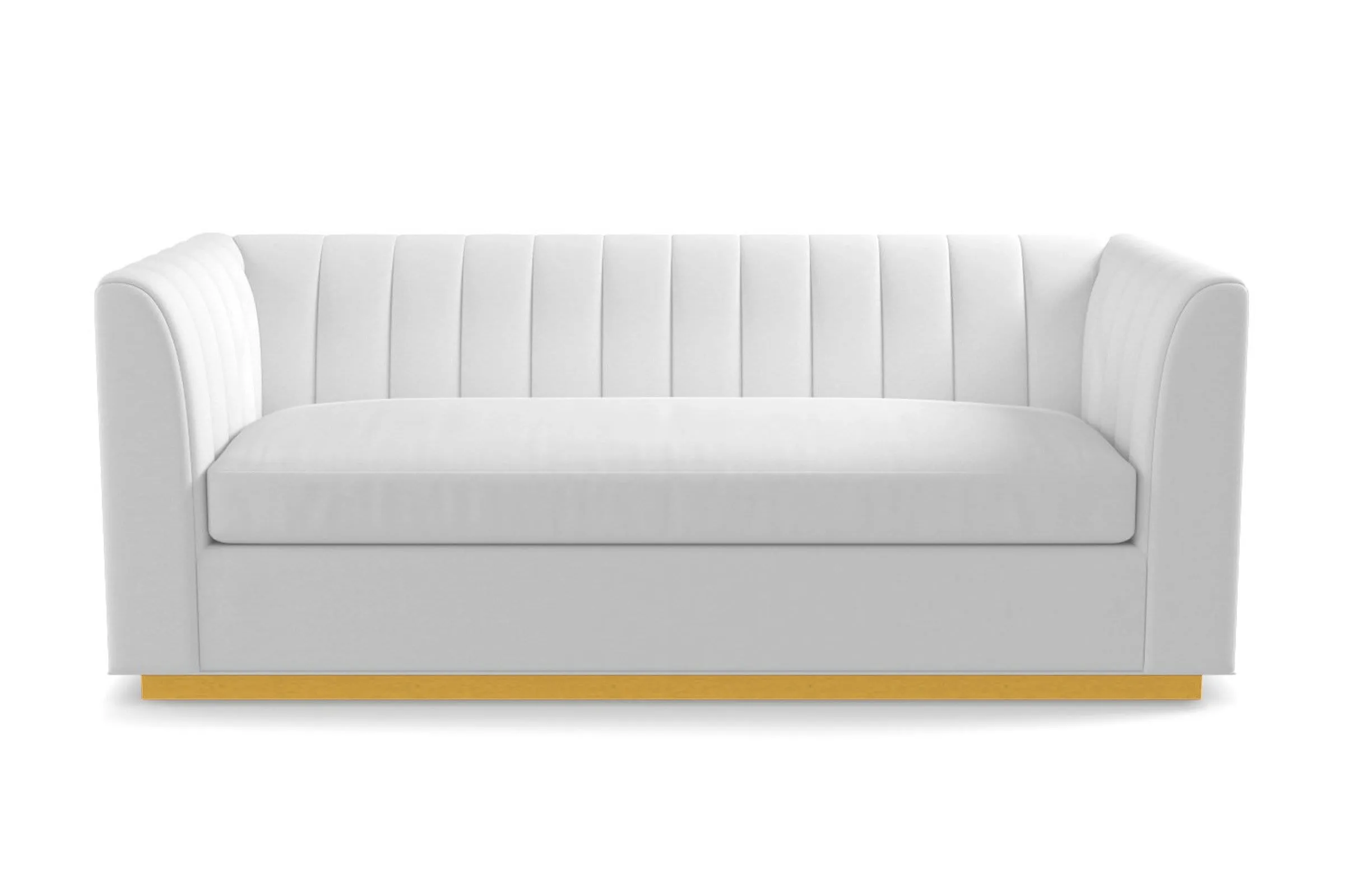 Nora Queen Size Sleeper Sofa Bed :: Leg Finish: Natural / Sleeper Option: Deluxe Innerspring Mattress