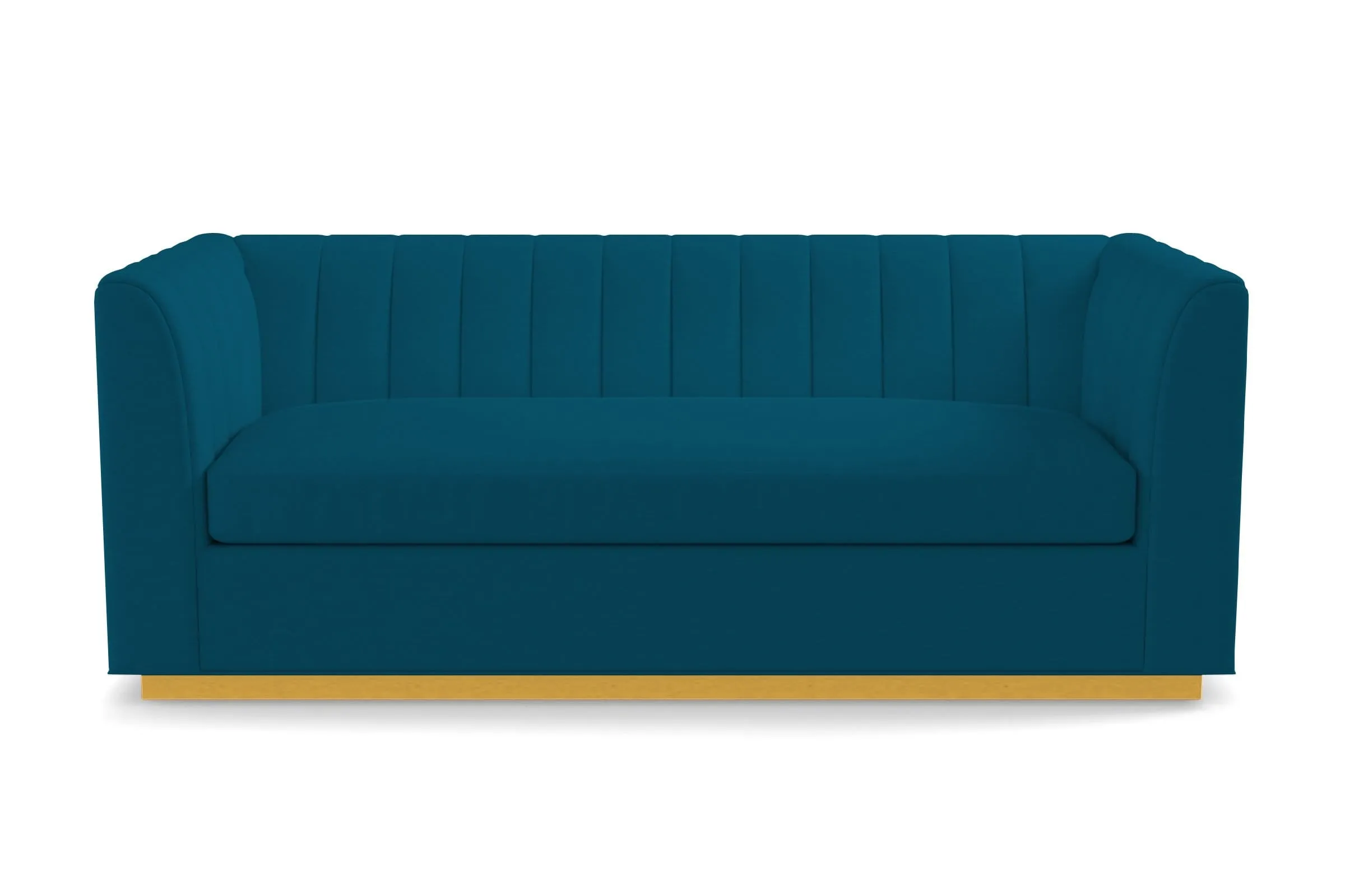 Nora Queen Size Sleeper Sofa Bed :: Leg Finish: Natural / Sleeper Option: Deluxe Innerspring Mattress