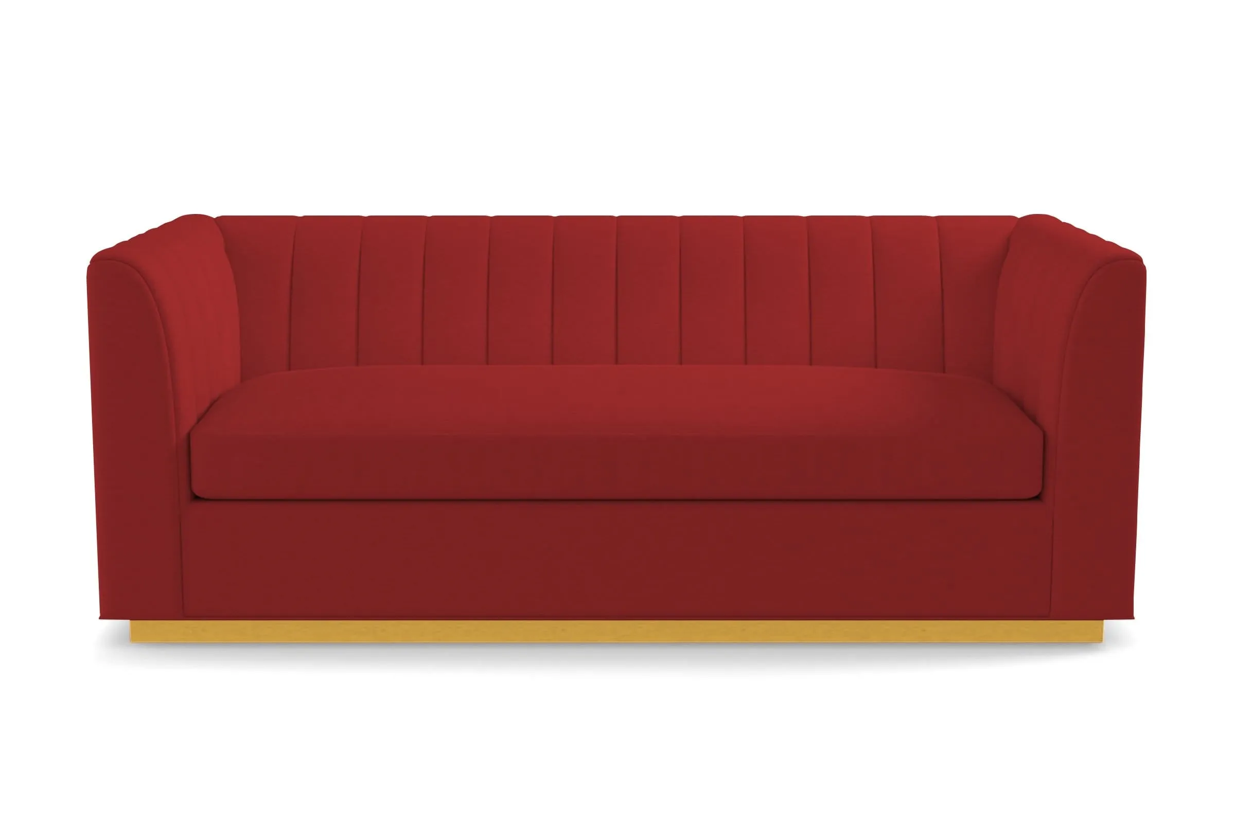 Nora Queen Size Sleeper Sofa Bed :: Leg Finish: Natural / Sleeper Option: Deluxe Innerspring Mattress